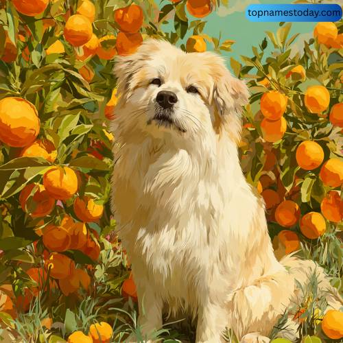 Nature-Inspired Apricot Dog Names