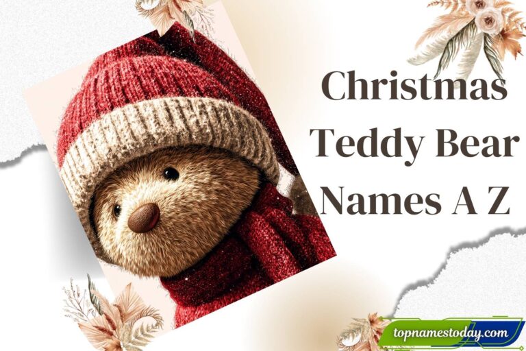 christmas teddy bear names a z