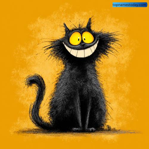 Gothic Cat Names with Meanings