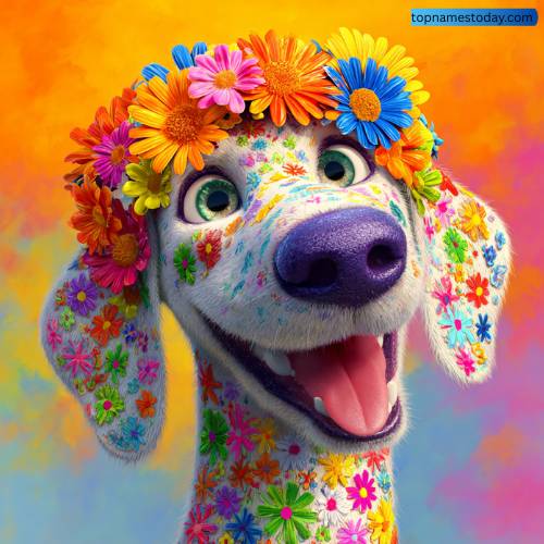 Flower Power Dog Names