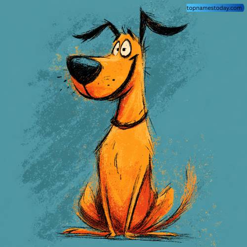 Hound Dog Names Based on Appearance or Colour